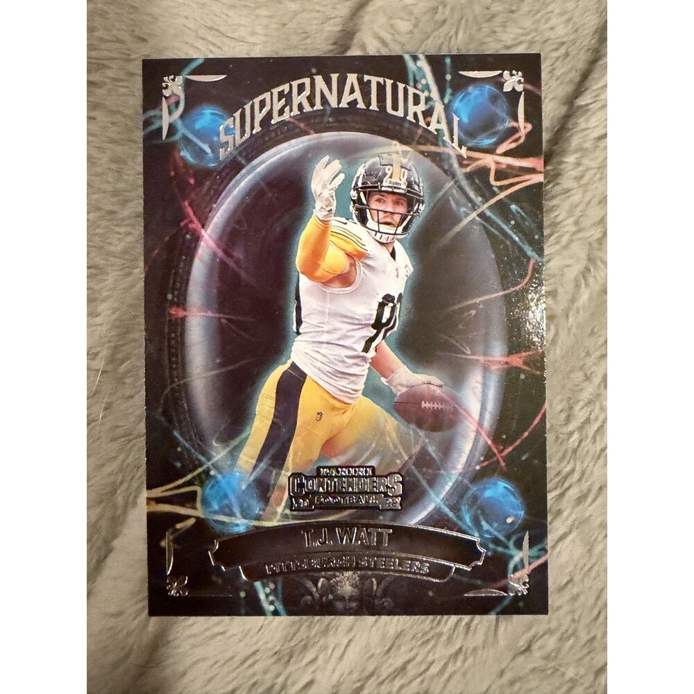 2022 Panini Contenders - Supernatural T.J. Watt #SN-TJW